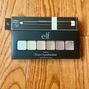 *NEW ELF Naked Prism Eyeshadow Palette & No Budge Shadow Stick in Perfect Pearl